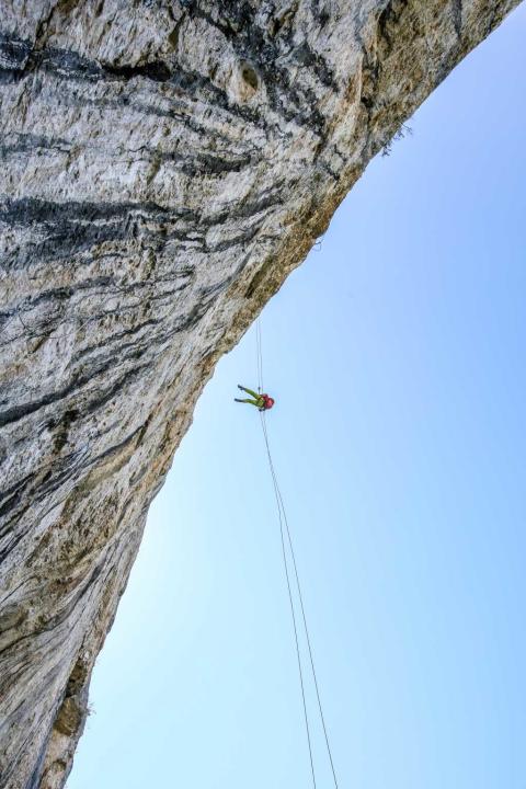 L'escalade, c'est aussi la descente!