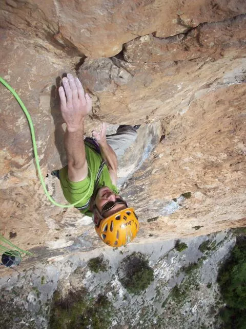 Rocher orange à Presles